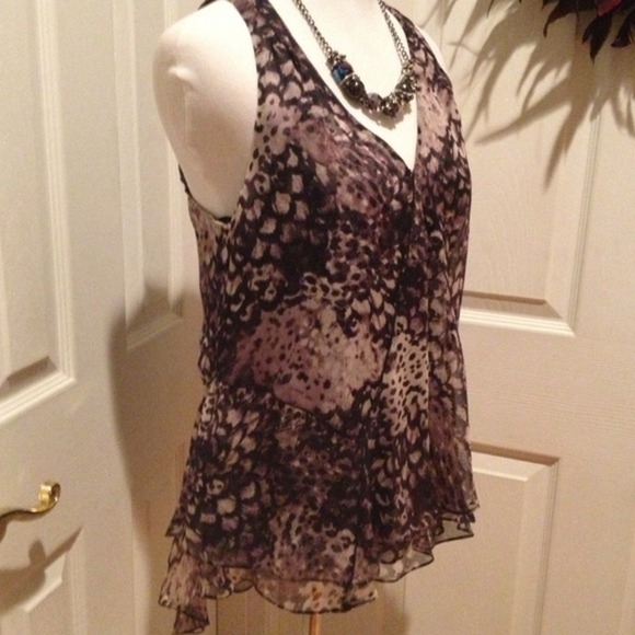 Rebecca Taylor "ombré feather" top - Picture 1 of 4
